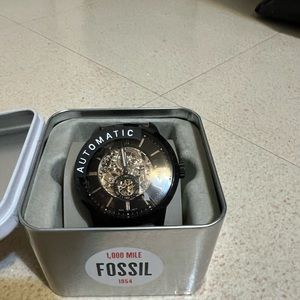 Fossil Townsman Men’s automatic watch with mechanical movement and skeleton dial